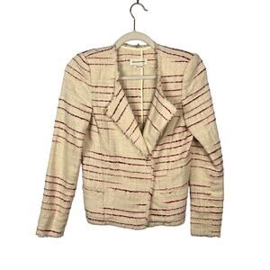 Isabel Marant Cream and Red Striped Blazer